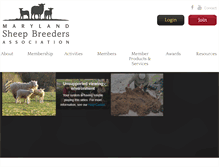 Tablet Screenshot of marylandsheepbreeders.org